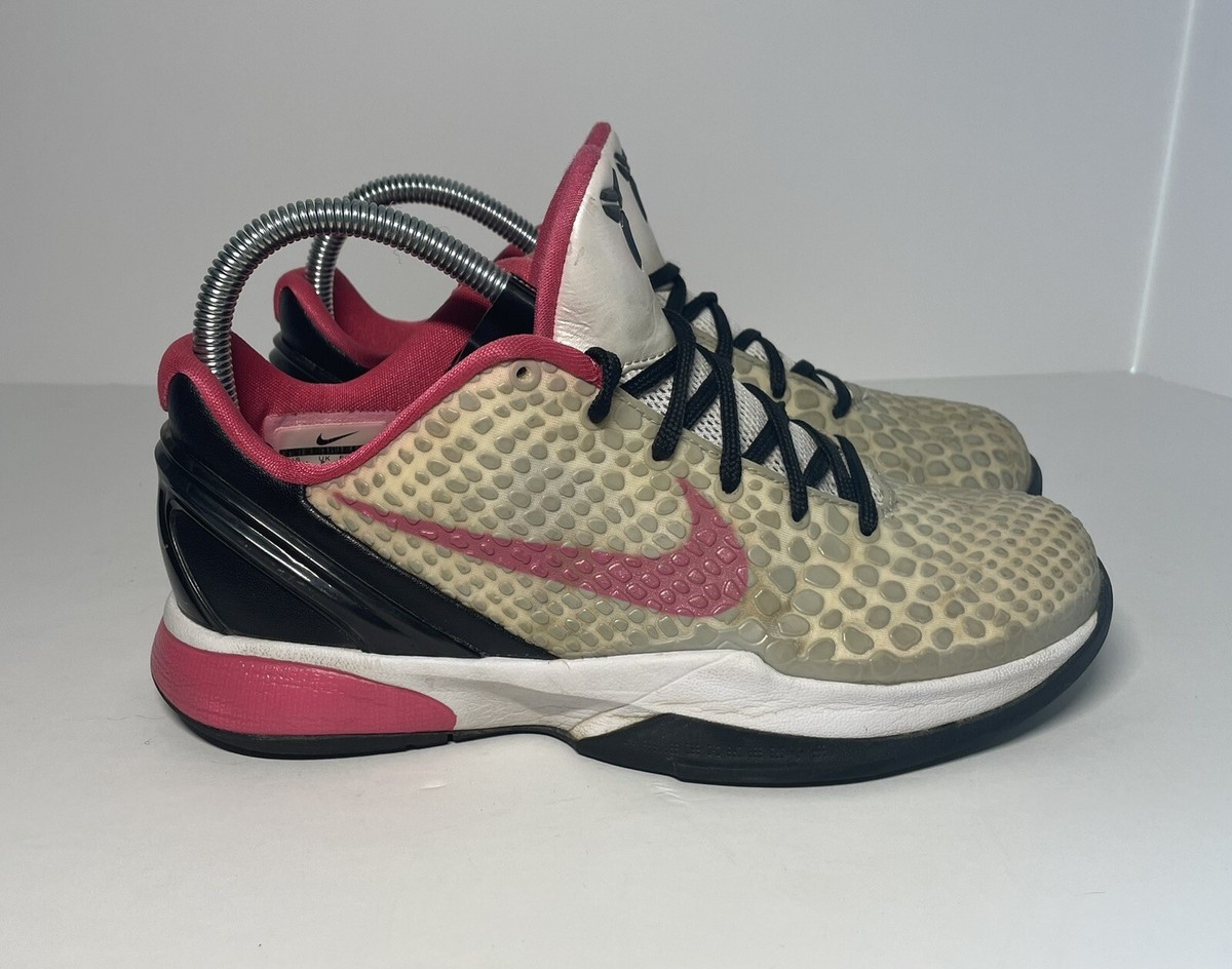 NIKE ZOOM KOBE VI 6 GS YOUTH SIZE 5.5 WHITE SPARK SNEAKERS