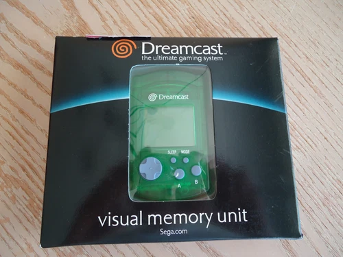 Sega Dreamcast Visual Memory Unit VMU Memory Card Green HKT-7000 OEM (Toys-R-Us)