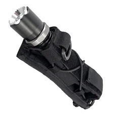 Tactical Nylon Molle Flashlight Holder Belt Holster Flashlight Torch Case Pouch