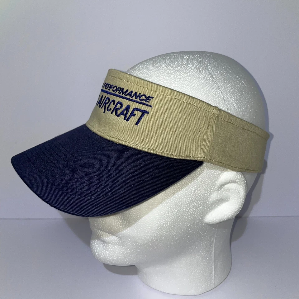 Viseira solar Van's Model Aircraft desempenho total vintage Otto bronzeada e azul - Imagem 2 de 4