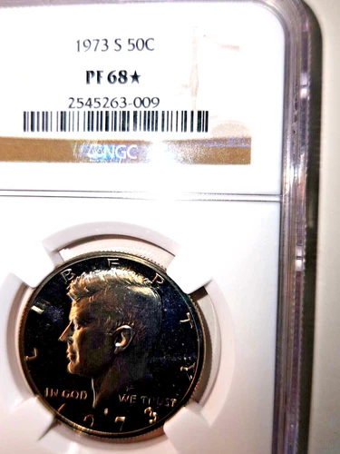 1973S 50C Kennedy Half Dollar  NGC PF68 Star Great Luster!