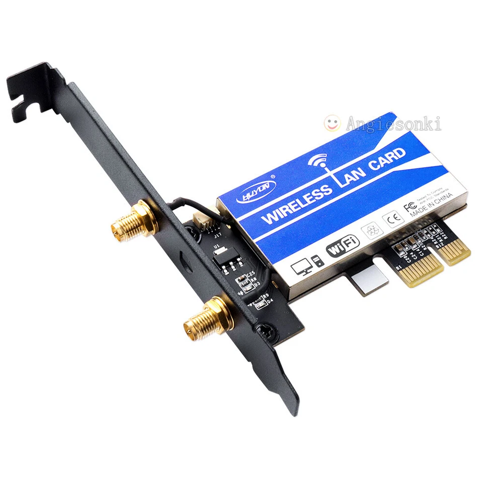 intel dual band wireless-ac 7260 867Mbps WiFi+Bluetooth 4.0 PC Desktop WLAN Card - Image 4 of 4