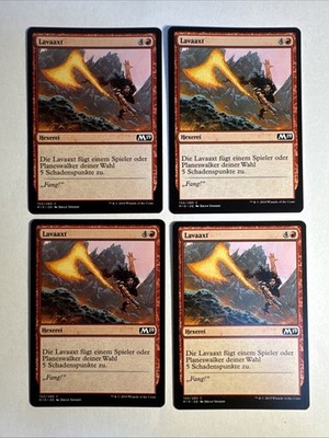 4x Mtg Core Set 2019 M19 Lavaaxt NM Magic The Gathering