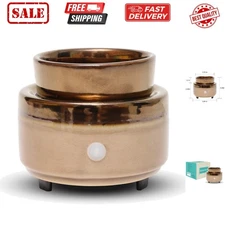 Candle Wax Melt Warmer, Ceramic Wax Warmer,3-in-1 Candle Wax Melter and Fragr...