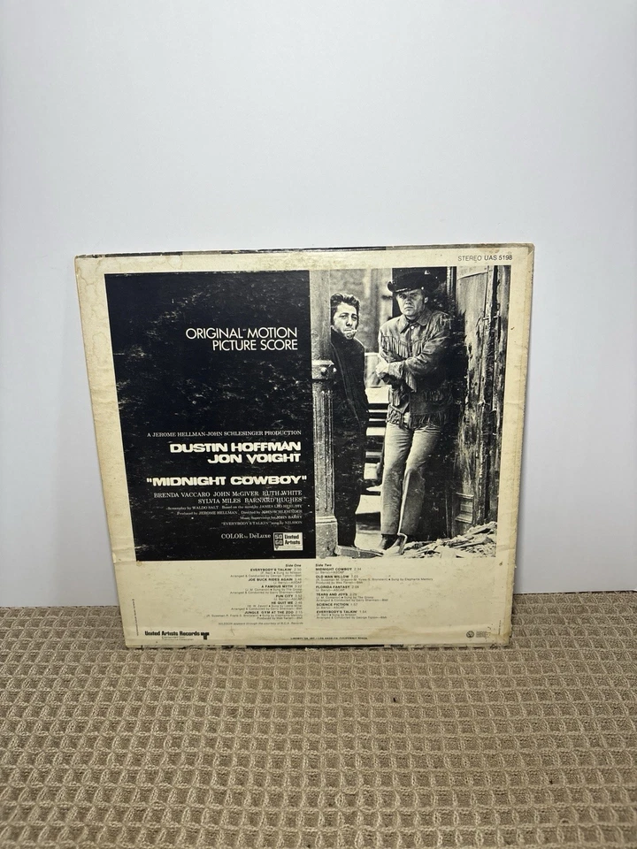 'MIDNIGHT COWBOY' ORIGINAL SOUNDTRACK 1969 LP JOHN BARRY & NILSSON UAS 5198 Foto 2 de 4