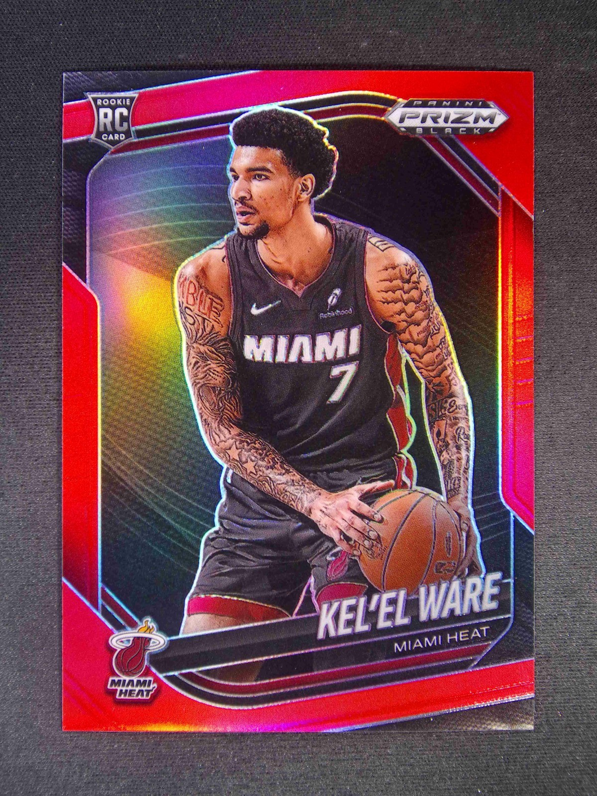 2024-25 Panini Prizm Black Kel'el Ware #156 RC Rookie Red /299