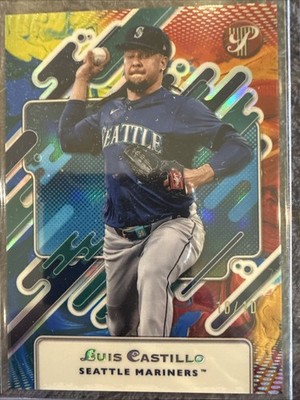 2025 Topps Pristine - Luis Castillo #230 Aqua Refractor /10 Seattle Mariners