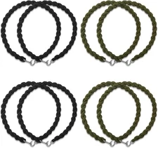 BLMHTWO 16PCS Military Boot Straps, Elastic Boot Bands Blousing Black,green