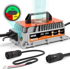 36V 25A Lithium LifePO4 Golf Cart Battery Charger Fully Automatic Smart Charging