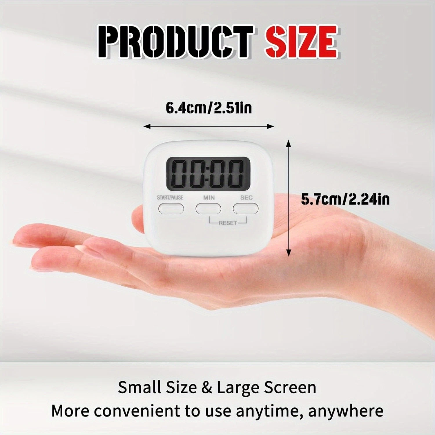 Digital Timer for Kitchen - High Decibel,Magnetic Stand,Cooking Countdown&More​