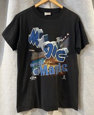 Vintage 90s Nutmeg Orlando Magic Crazy Rare T-Shirt Size XL Made In USA Faded