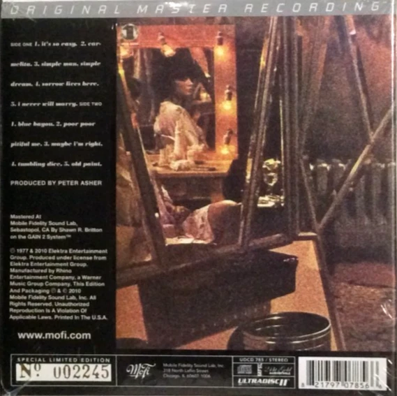 Linda Ronstadt - Simple Dreams MFSL CD (24Kt Gold Disc, Ultradisc II, Numbered) - Image 2 of 2