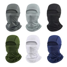 6 Packs Ski Mask Sun UV Protection Hood Breathable, One Size, 6pcs Color M