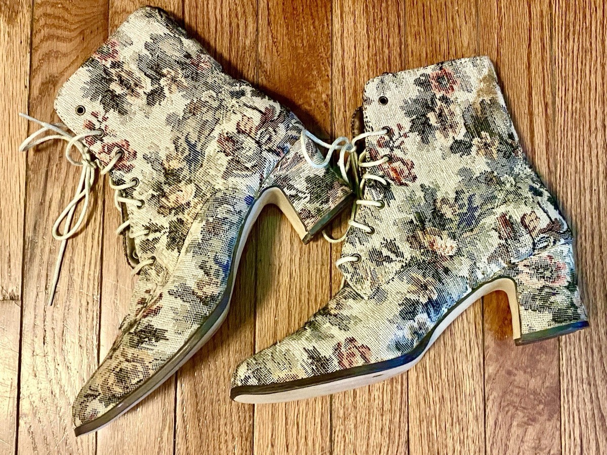 Taft Floral Tapestry Lace-Up Boots Best sellers for a reason, The Jack in Eden and Eden Noir  main image 4