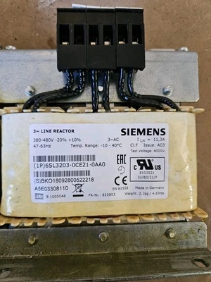 Siemens 6SL3203-0CE21-0AA0 LINE REACTOR FSA 3AC 380-480V-11A — Resistors & Inductors