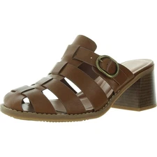 Baretraps Womens Whitnie Brown Woven Block Heel 8 Medium (B,M) BHFO 9089