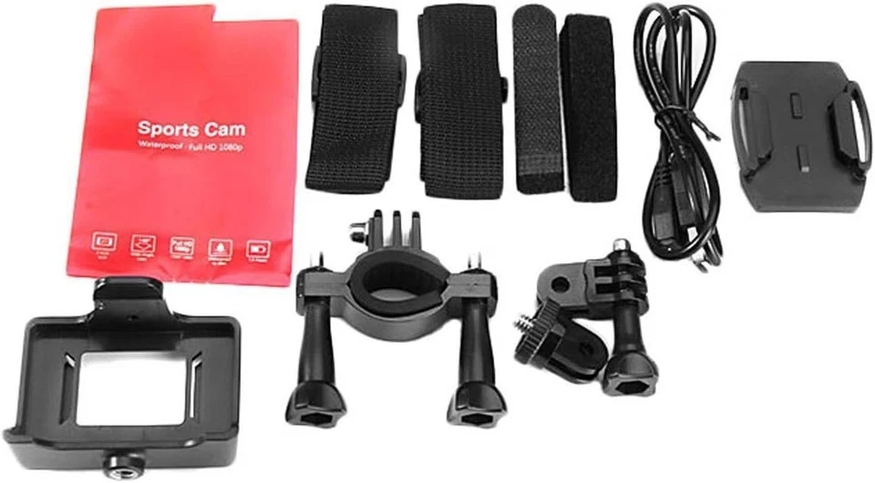 VEMONT Action Camera, 1080P 12MP Sports Camera Full HD 2.0 Inch Black - Image 4 of 4