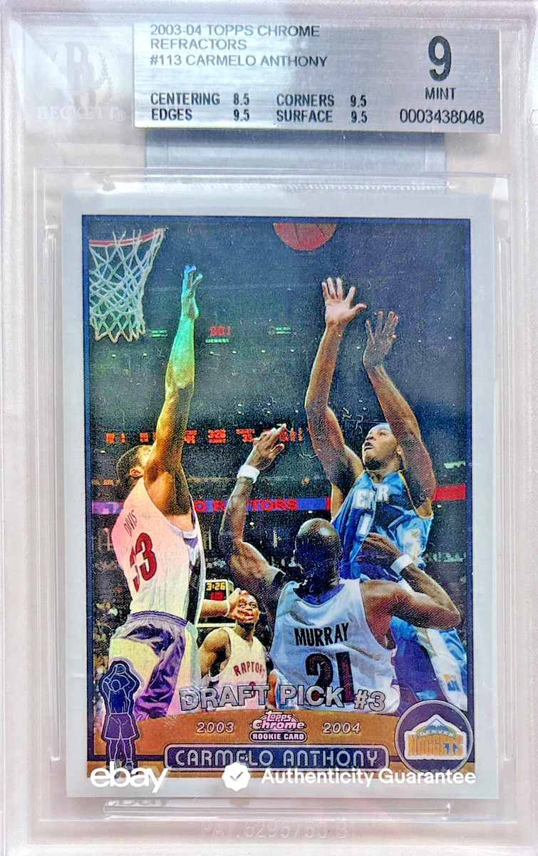 Topps Carmelo Anthony Basketball Rookie Sports Trading Cards for