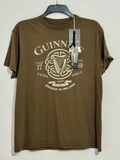 Guinness T-Shirt Shirt Mens MEDIUM Toucan Dublin Ireland Harp Logo Tee Crest NEW