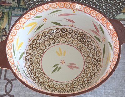 Temp-tations Old World Servierschüssel Geblümt 2 stk w.neu Keramik Rund  26cm