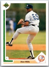 ⚾ 1991 Upper Deck #222b Alan Mills New York Yankees