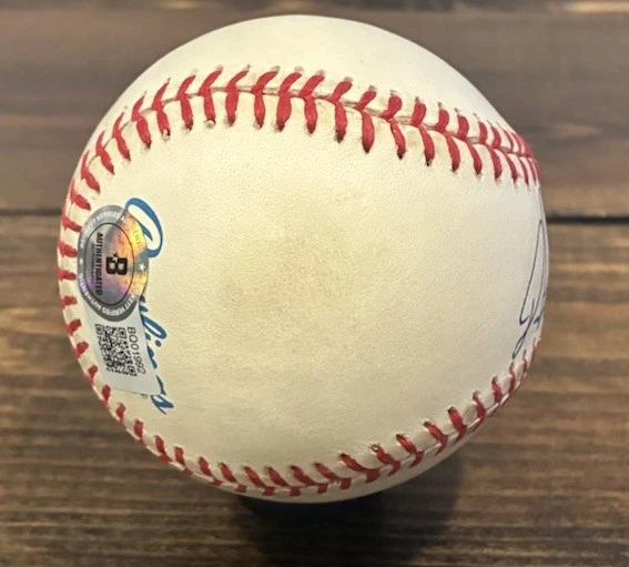 Бейсбольный мяч с автографом Дина Палмера из Rawlings AL Beckett Royals Rangers Tigers - Изображение 3 из 4