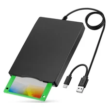 External USB 3.5-inch USB Floppy Disk Reader 1.44 MB FDD Portable Floppy Disk...