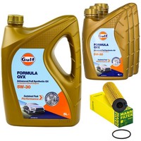 MotoröL Set Gulf Formula GVX 5W-30 8 Liter + ÖLfilter FüR Mercedes Sprinter 3-T