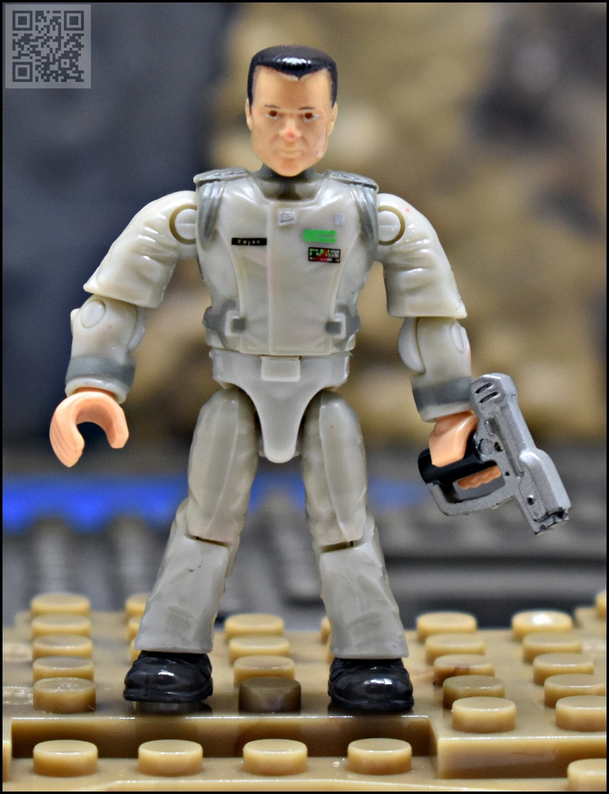 HALO MEGA BLOKS CONSTRUX UNSC CAPTAIN KEYES MINIFIGURE HEROES SERIES 9 GCM25