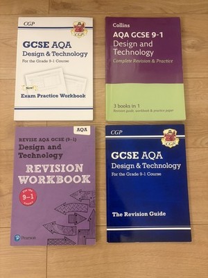 GCSE Design & Technology revision book guides CGP AQA used workbook  Bundle 