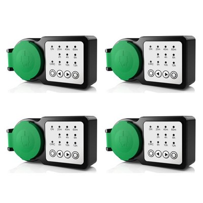GreenSun Outdoor-Zeitschaltuhr Timer für Garten Pool & Lichter mit 7+1 Programme