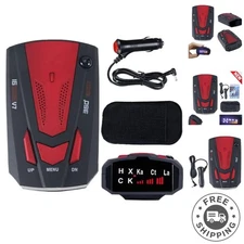 360° GPS Speed Radar Detector with LED Display and Clear Alerts - Compact Design