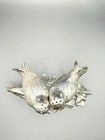 Love Birds Salt And Pepper Shakers Weidlich Bros Co. MCM Vintage Silverplate — photo 8