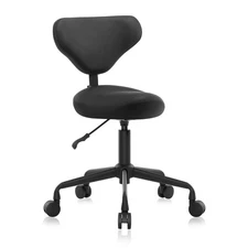 DR.LOMILOMI Ergonomic Hydraulic Swivel Rolling Saddle Stool Chair HILO 508