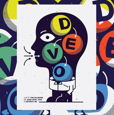 Devo Fillmore Detroit MI June 28th 2025 Poster Vip