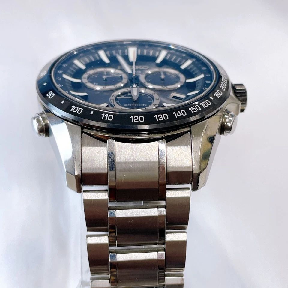 Reloj Seiko Astron SBXB011 Solar GPS Cronógrafo Esfera Negra Bisel Cerámico Foto 4 de 4