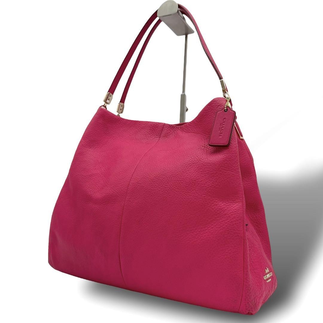 Coach Authentic Pink Leather Shoulder Bag G04192820
