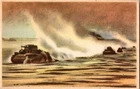 WW2 WWII German Military Heer Wehrmacht Artwork Postcard Panzer Tanks in Africa