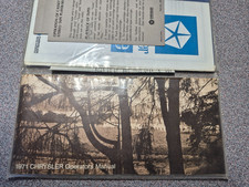 1971 Chrysler New Yorker Newport Imperial Owners Manual Package Window Sticker
