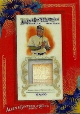 ROBINSON CANO 2010 TOPPS ALLEN & GINTER GAME USED BAT