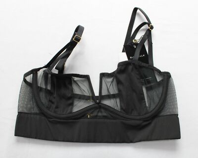 Bluebella Women's Orla Underwired Mesh Panel Bra DM3 Black Size 30C NWT