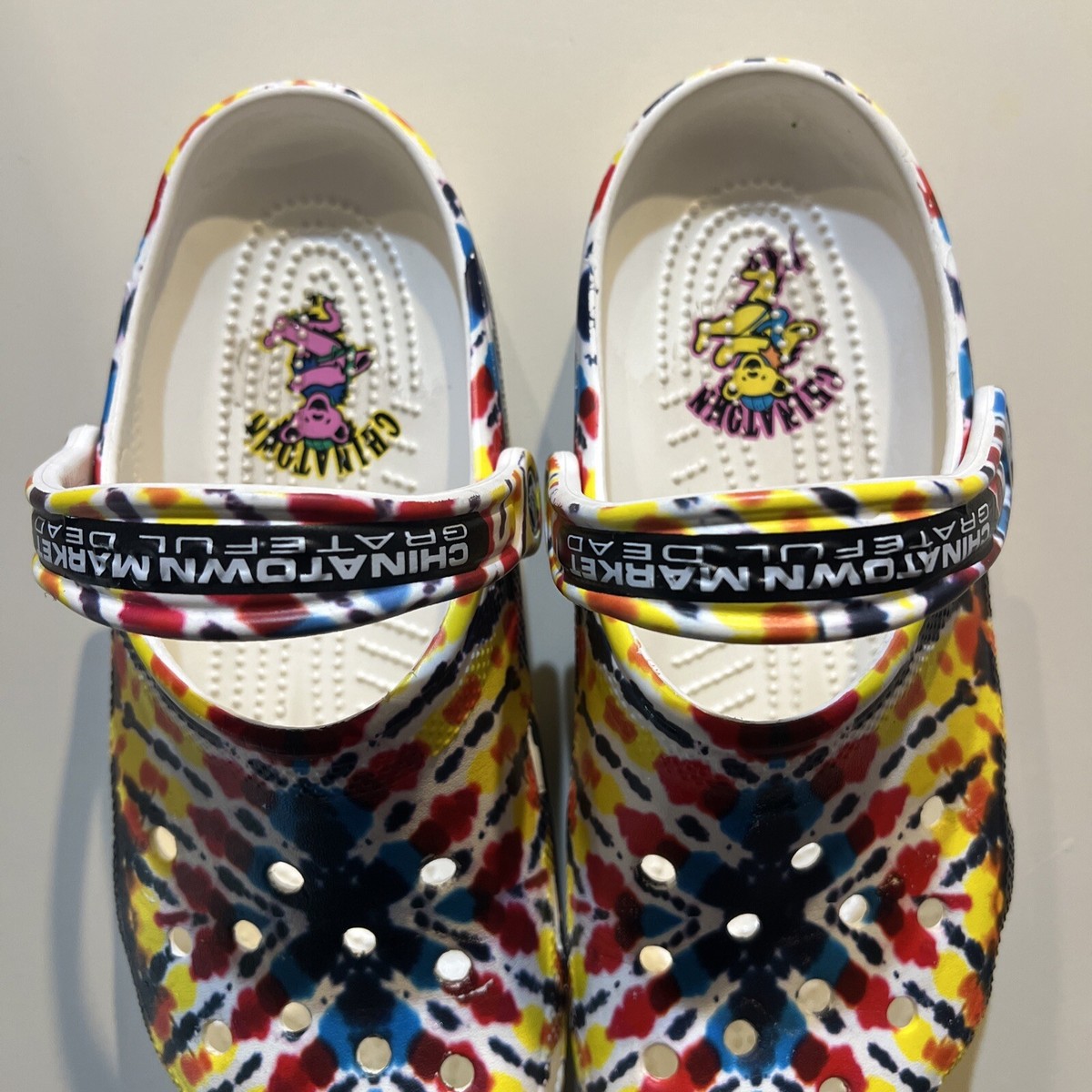 Grateful Dead x Chinatown Market Crocs Mens 7 Womens 9 Classic Clogs New Chinatown Market X Grateful Dead Crocs ( Limited Edition  main image 4