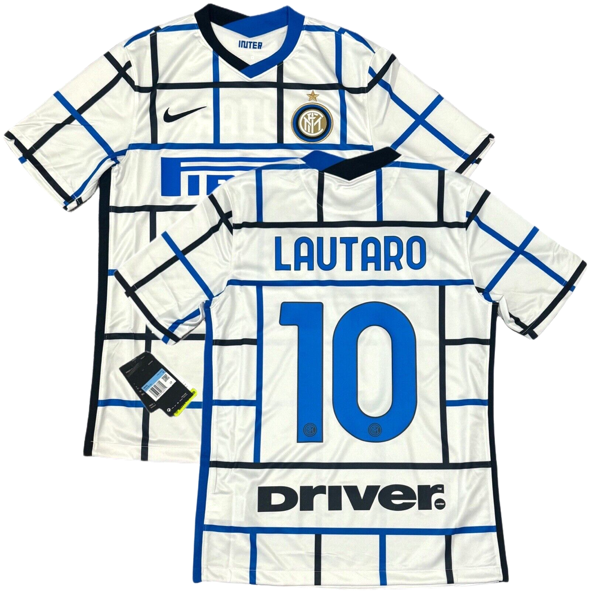 2020/21 Inter Milan Away Jersey #10 Lautaro Martinez Medium Nike 