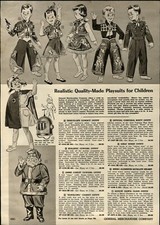 1957 PAPER AD Mattel Fanner 50 Cap Pistol Double Holster Cowboy Santa Outfit