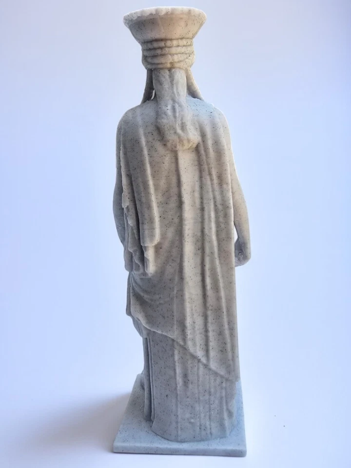 Estatua femenina griega cariátide - Escultura clásica - Decoración del hogar impresa en 3D Foto 3 de 3