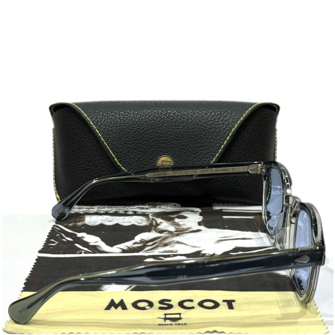 MOSCOT LEMTOSH 49 24-145 SUNGLASSES BLUE LENS GRAY FRAME
