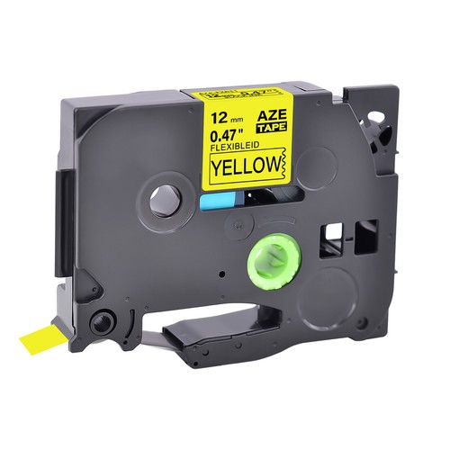 Compatible with Brother PT-1160 TZ TZe-FX631 Yellow Flexible Label Tape 12mm 2PK - Picture 3 of 12