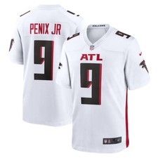 Atlanta Falcons Michael Penix Jr 9 Nike White 2025 Official NFL Game Jersey