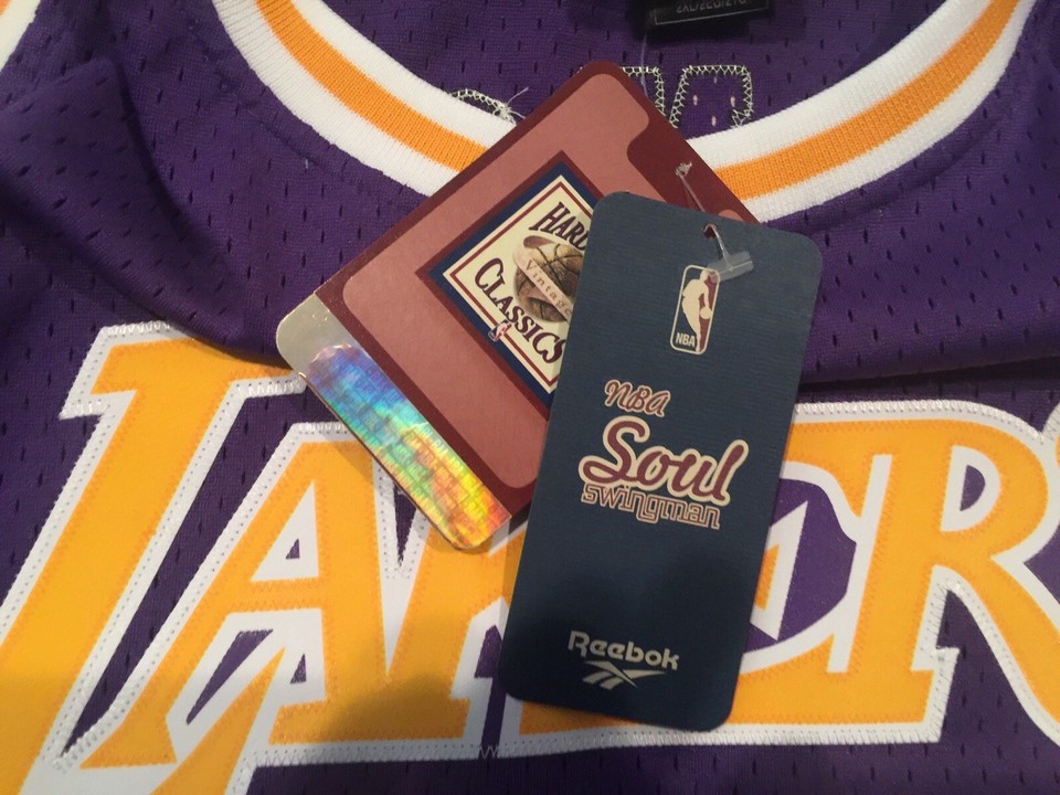 Magic Johnson Reebok Reebok Hardwood Magic Johnson Lakers Jersey XXL Swingman HWC Soul | eBay