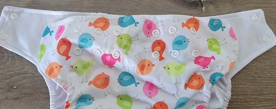 Pañal de tela talla L inserción libre hecho a mano - tela hecha en EE. UU. NUEVO Foto 2 de 4